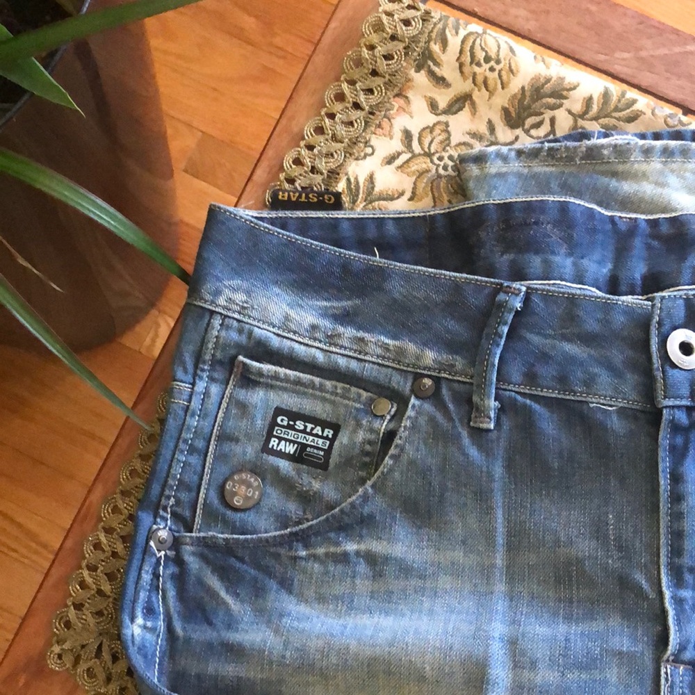 G-Star Raw Men's Straight Jeans in Blue Denim - Picture 3 of 6